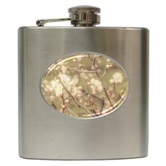 Sakura Flowers, Imperial Palace Park, Tokyo, Japan Hip Flask (6 Oz) by dflcprintsclothing