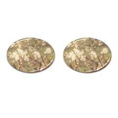 Sakura Flowers, Imperial Palace Park, Tokyo, Japan Cufflinks (oval) by dflcprintsclothing