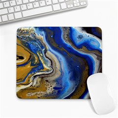 Peinture Acrylique Bleu Large Mousepads by kcreatif