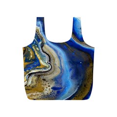 Peinture Acrylique Bleu Full Print Recycle Bag (s)