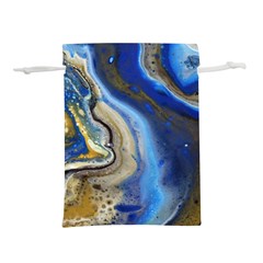 Peinture Acrylique Bleu Lightweight Drawstring Pouch (m) by kcreatif