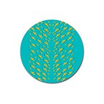 Sakura In Yellow And Colors From The Sea Magnet 3  (Round) Front