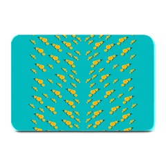 Sakura In Yellow And Colors From The Sea Plate Mats by pepitasart