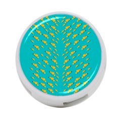 Sakura In Yellow And Colors From The Sea 4-port Usb Hub (two Sides) by pepitasart