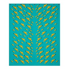 Sakura In Yellow And Colors From The Sea Shower Curtain 60  X 72  (medium)  by pepitasart