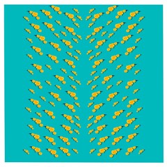 Sakura In Yellow And Colors From The Sea Wooden Puzzle Square by pepitasart