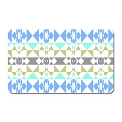 Multicolored Geometric Pattern Magnet (rectangular) by dflcprintsclothing