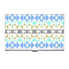 Multicolored Geometric Pattern Business Card Holder by dflcprintsclothing