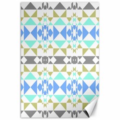 Multicolored Geometric Pattern Canvas 20  X 30 