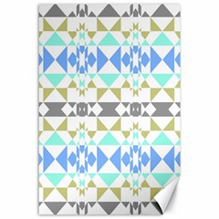 Multicolored Geometric Pattern Canvas 24  X 36  by dflcprintsclothing