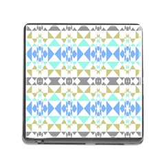 Multicolored Geometric Pattern Memory Card Reader (square 5 Slot) by dflcprintsclothing