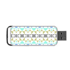 Multicolored Geometric Pattern Portable Usb Flash (one Side) by dflcprintsclothing