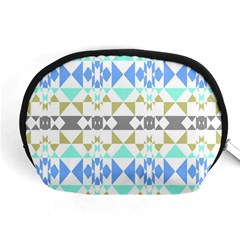 Multicolored Geometric Pattern Accessory Pouch (medium) by dflcprintsclothing