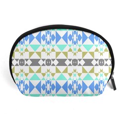 Multicolored Geometric Pattern Accessory Pouch (large) by dflcprintsclothing