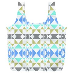 Multicolored Geometric Pattern Full Print Recycle Bag (xxxl)