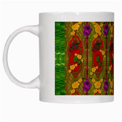 Sakura Blossoms Popart White Mugs by pepitasart