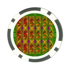 Sakura Blossoms Popart Poker Chip Card Guard (10 Pack) by pepitasart