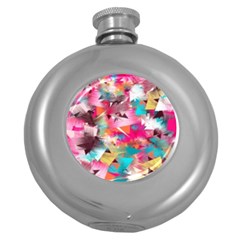 Color Pieces Round Hip Flask (5 Oz) by Sparkle