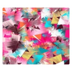 Color Pieces Double Sided Flano Blanket (small)  by Sparkle