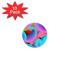 3d Color Swings 1  Mini Buttons (10 Pack)  by Sparkle