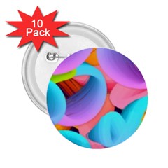 3d Color Swings 2 25  Buttons (10 Pack)  by Sparkle