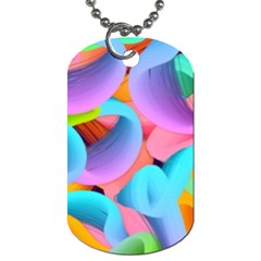 3d Color Swings Dog Tag (one Side) by Sparkle