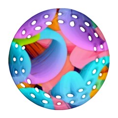 3d Color Swings Ornament (round Filigree) by Sparkle