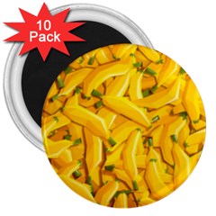 Geometric Bananas 3  Magnets (10 Pack)  by Sparkle