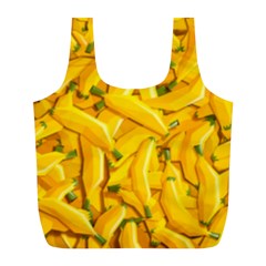 Geometric Bananas Full Print Recycle Bag (l) by Sparkle