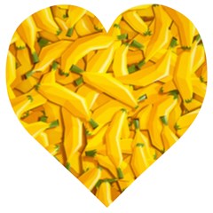 Geometric Bananas Wooden Puzzle Heart by Sparkle