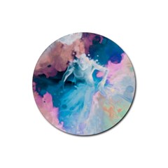 Colorful Beach Rubber Round Coaster (4 Pack)  by Sparkle