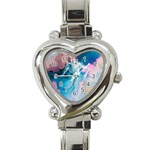 Colorful Beach Heart Italian Charm Watch Front