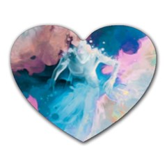 Colorful Beach Heart Mousepads by Sparkle