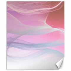 Pink Fractal Canvas 8  X 10  by Sparkle