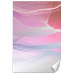 Pink Fractal Canvas 24  X 36  by Sparkle