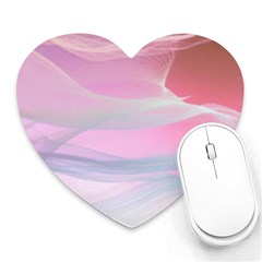 Pink Fractal Heart Mousepads by Sparkle