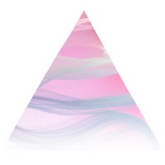 Pink Fractal Wooden Puzzle Triangle by Sparkle