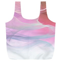 Pink Fractal Full Print Recycle Bag (xxl) by Sparkle