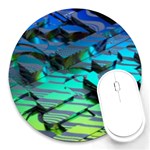 Digital Abstract Round Mousepads Front