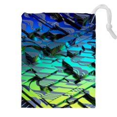 Digital Abstract Drawstring Pouch (5xl)