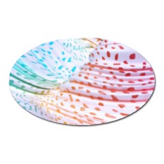 Spots Waves Oval Magnet