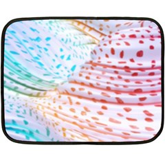 Spots Waves Double Sided Fleece Blanket (mini)  by Sparkle