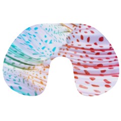 Spots Waves Travel Neck Pillow by Sparkle