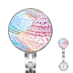 Spots Waves Stainless Steel Nurses Watch by Sparkle