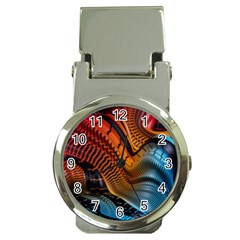 3d Rainbow Choas Money Clip Watches