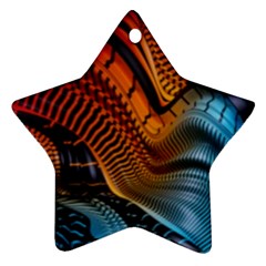 3d Rainbow Choas Star Ornament (Two Sides)