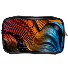 3d Rainbow Choas Toiletries Bag (One Side)