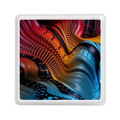 3d Rainbow Choas Memory Card Reader (Square)