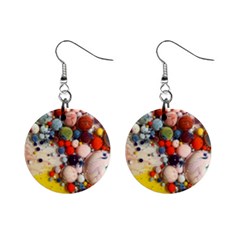 Colorful Choas Mini Button Earrings