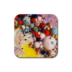 Colorful Choas Rubber Coaster (square)  by Sparkle